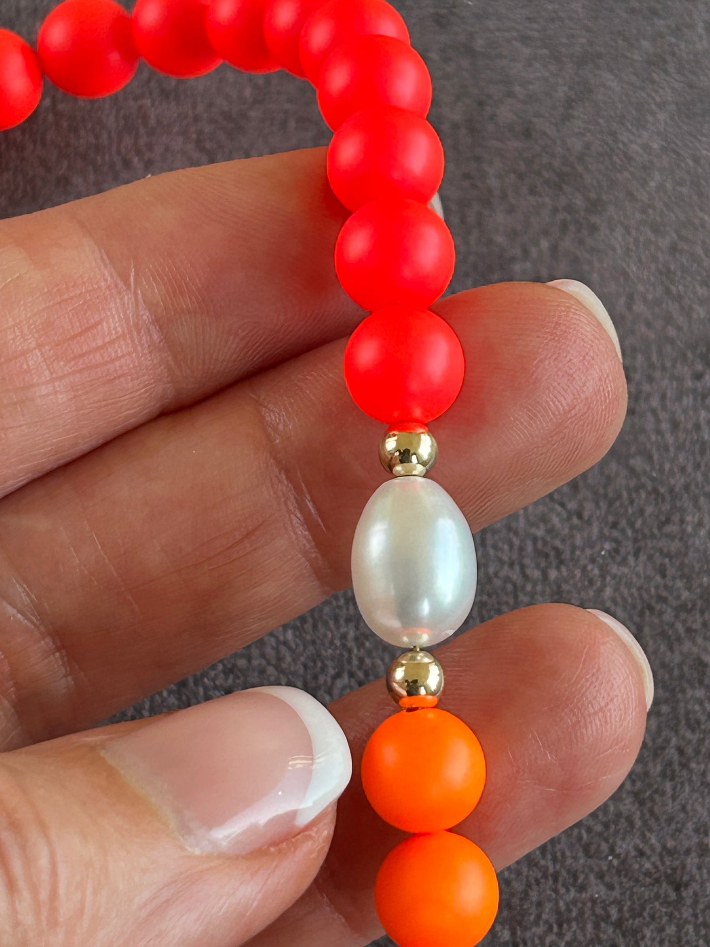 Neon Summer fruits necklace