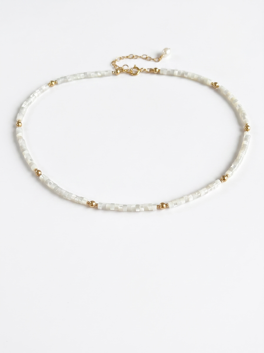 Mother of Pearl beaded necklace