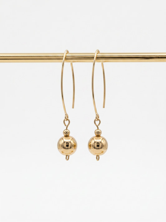 V shaped Balls (14K Gold Filled)