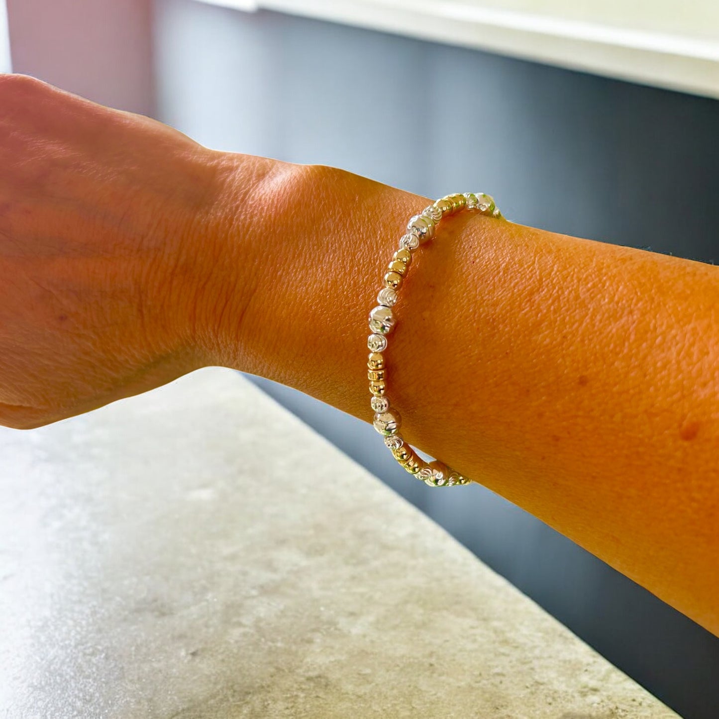 Mixed metal bracelet