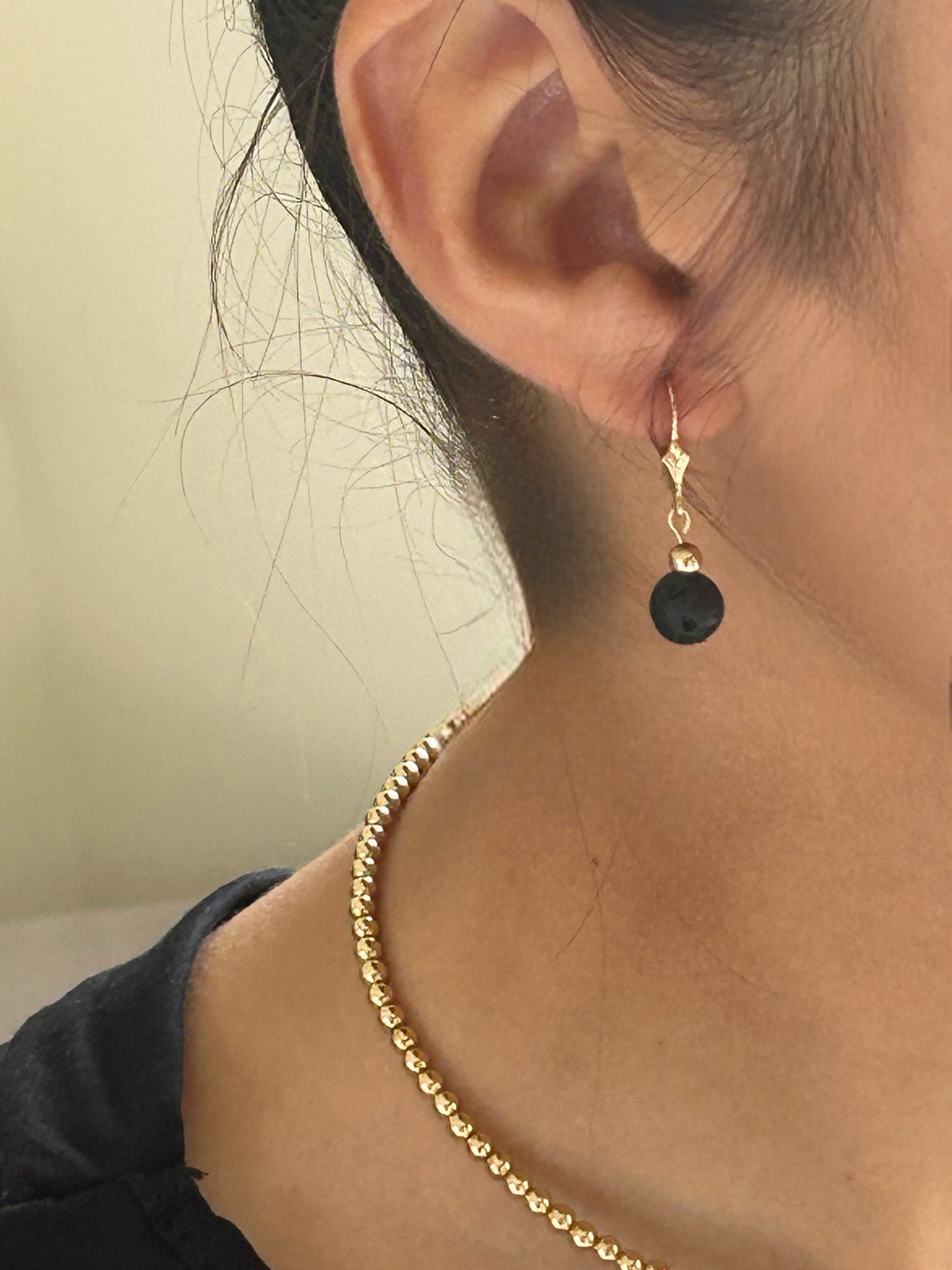 Lava fleur de Lis earrings