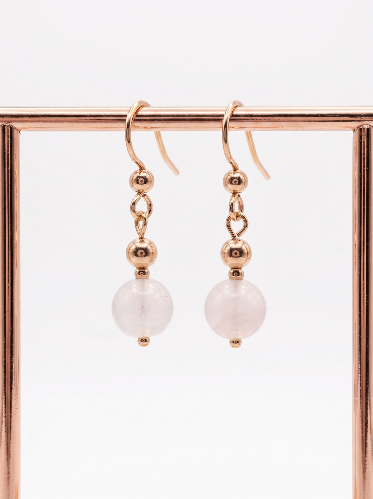 Rose Quartz earrings