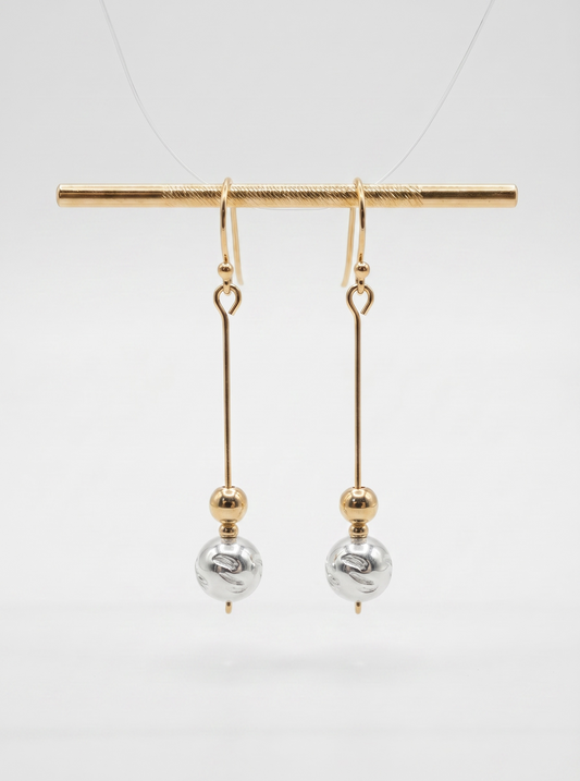 Mixed Metal Earrings
