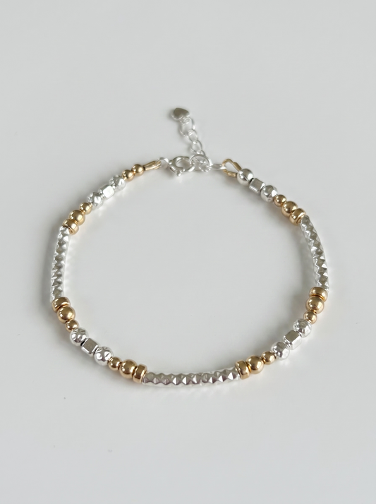 Trinity mixed metal bracelet