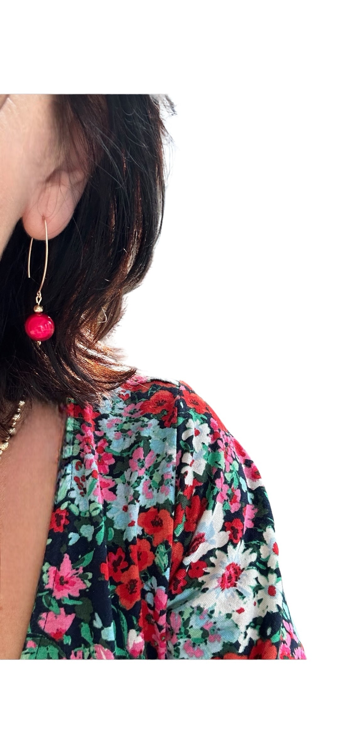 Multicolour Gold Filled Earrings