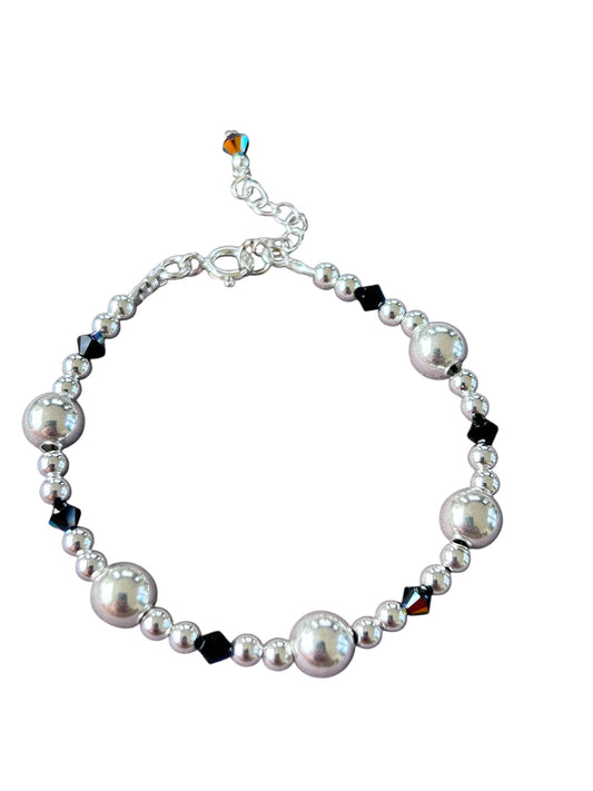Swarovski X sterling silver bracelet