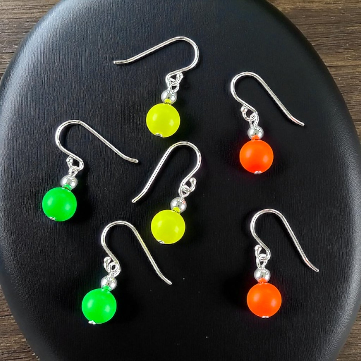 Neon Silver Earrings