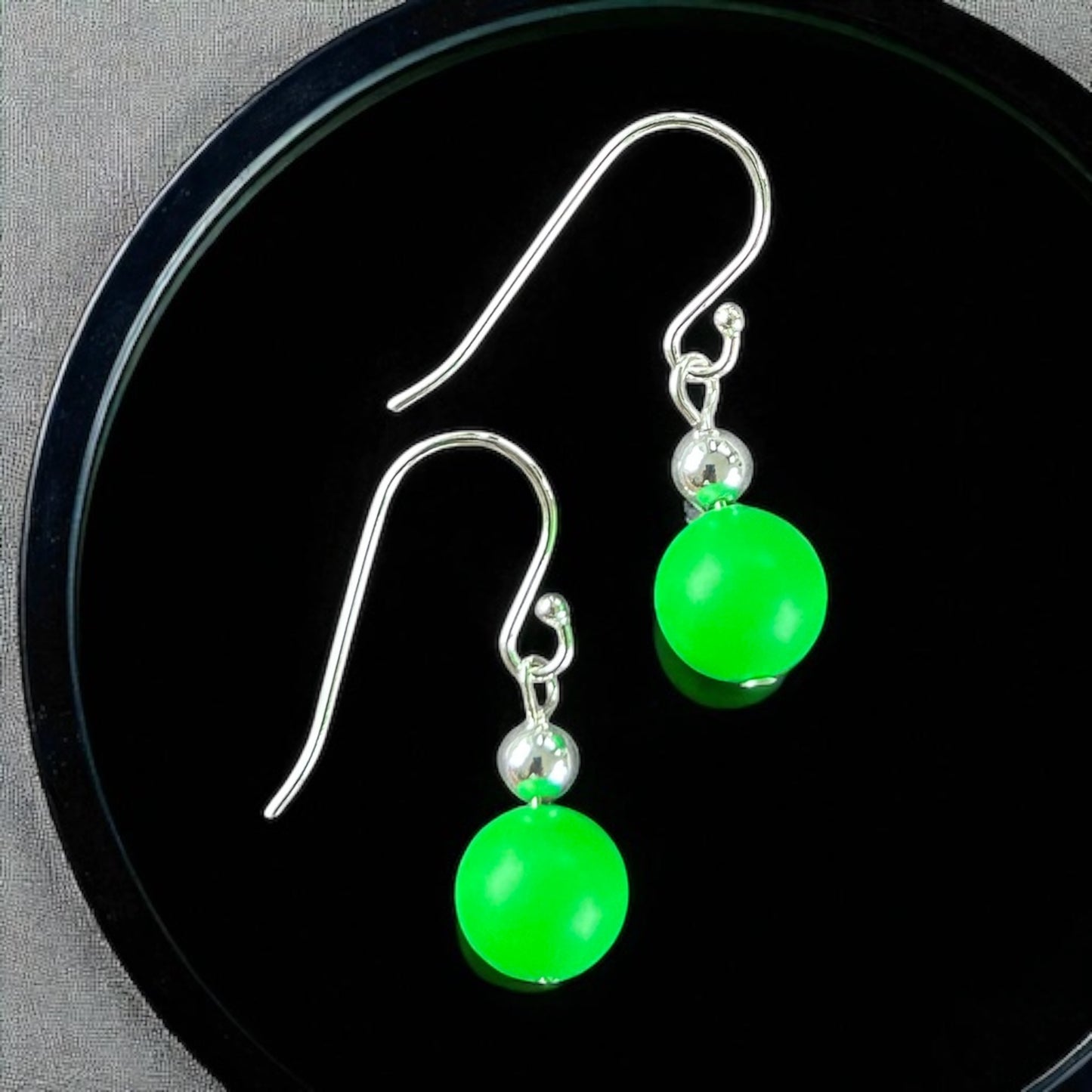 Neon Silver Earrings