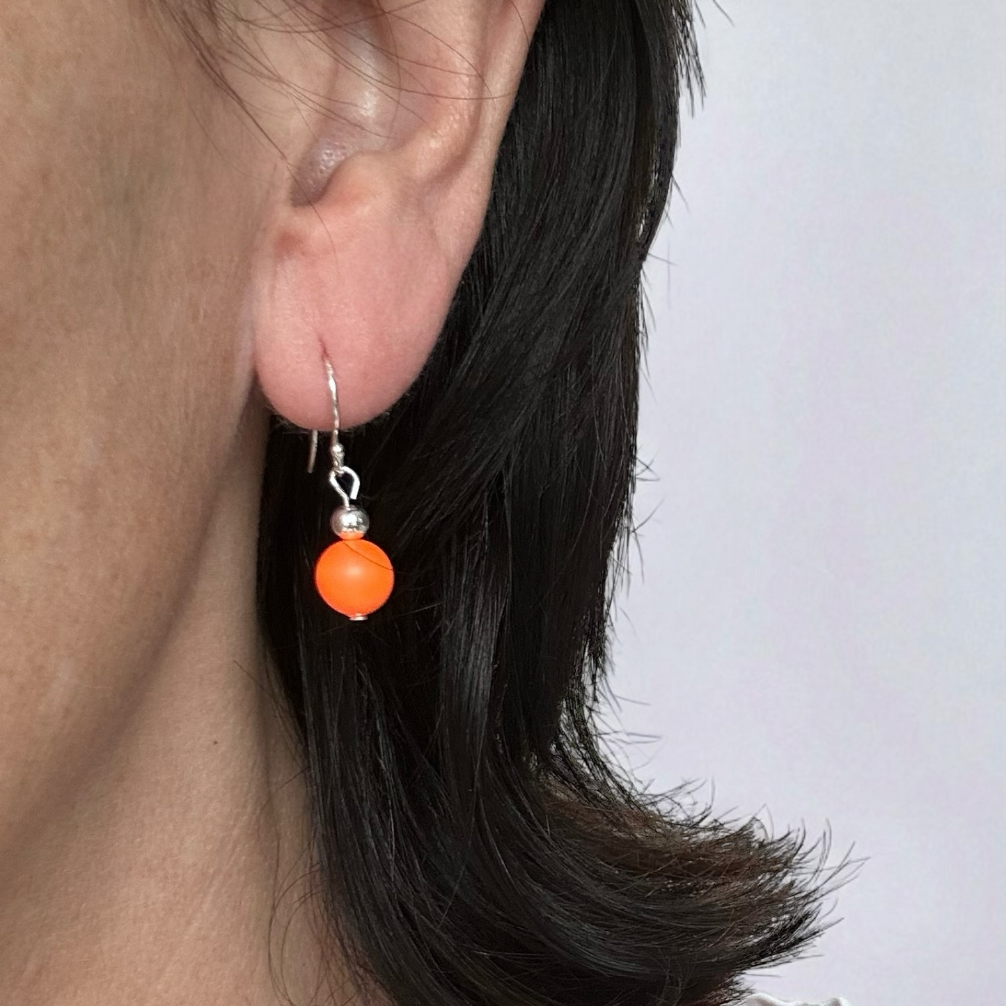 Neon Silver Earrings