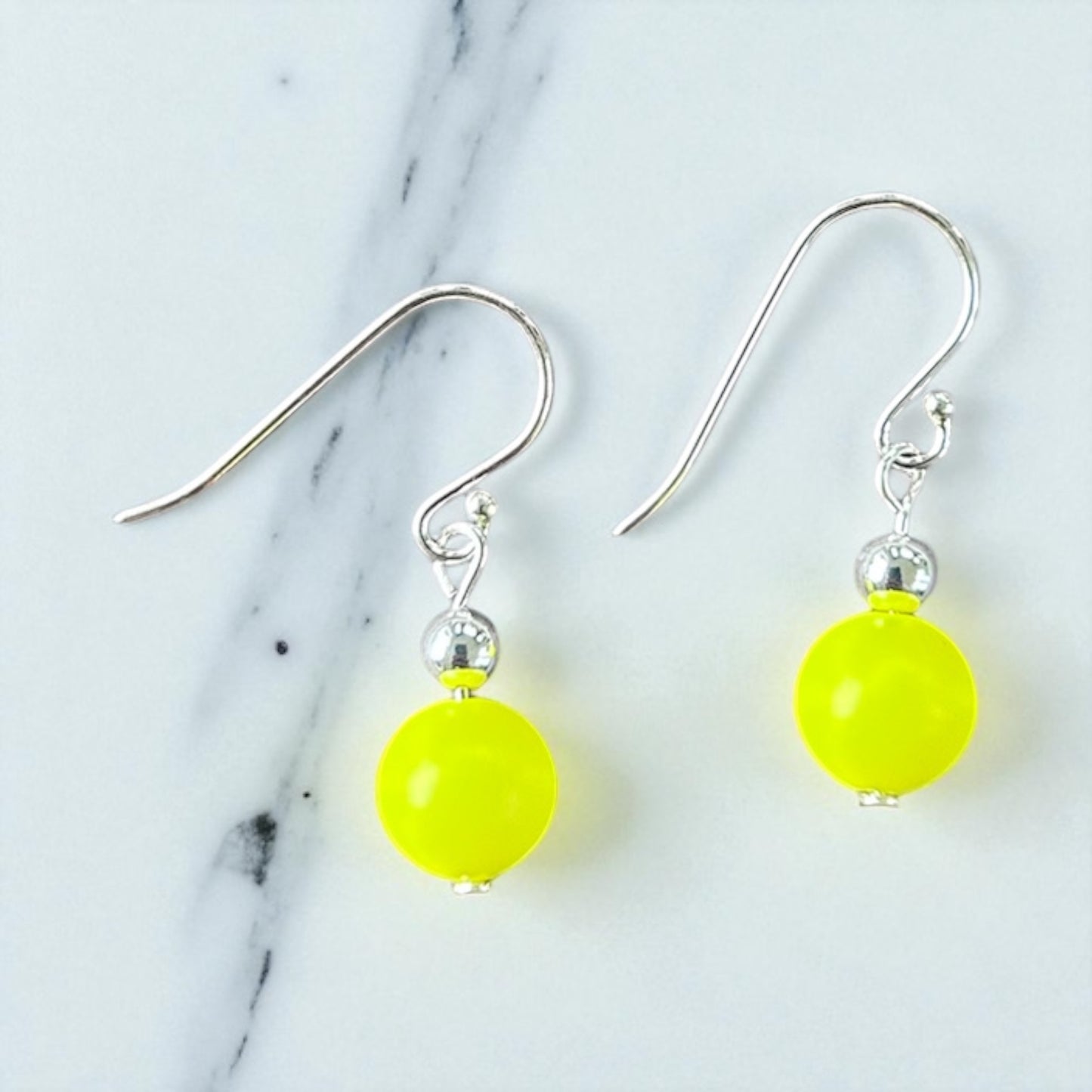 Neon Silver Earrings