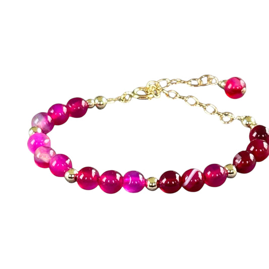 Pink Agate bracelet