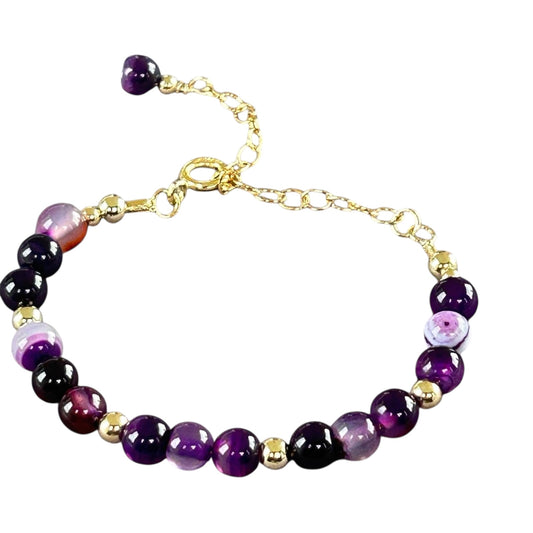 Purple Agate Bracelet