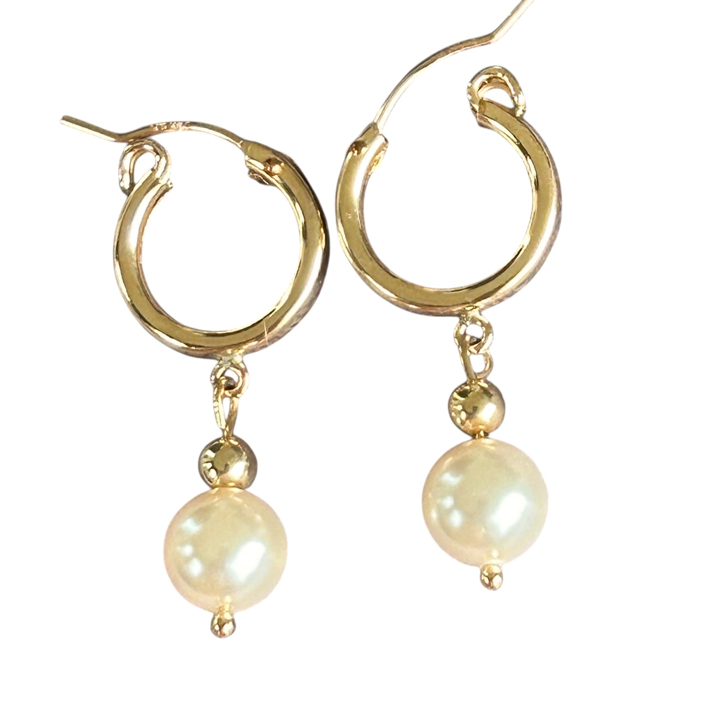 Swarovski Pearl Huggies