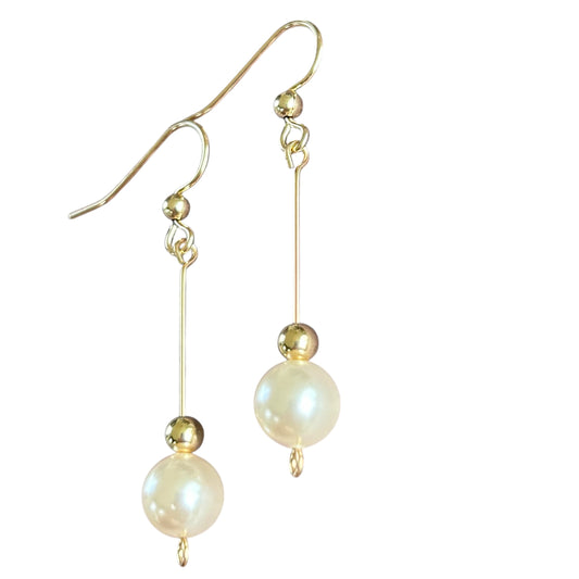 Swarovski Pearl Earrings (14K Gold Filled)