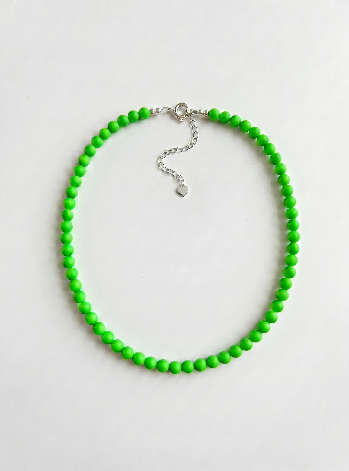 Neon Green Pearl necklace