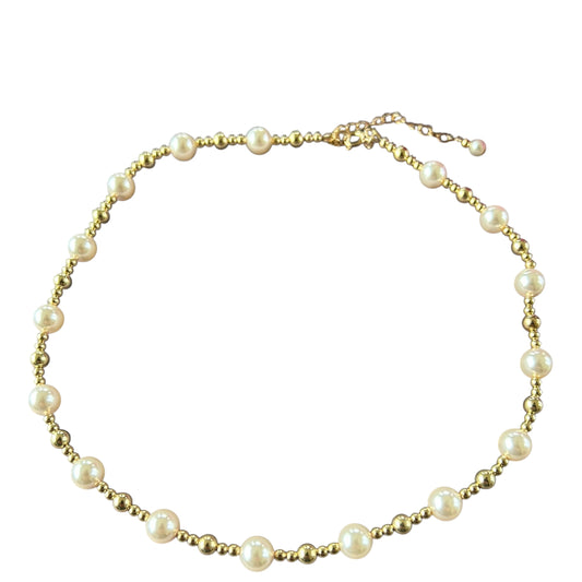 Swarovski Pearl Necklace (Gold Filled)
