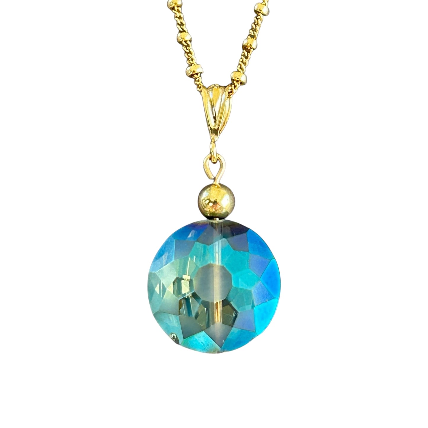Blue crystal Satellite necklace