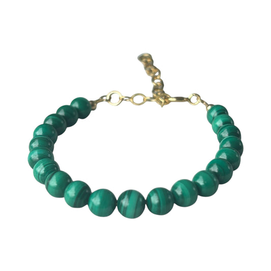 Malachite gemstone bracelet