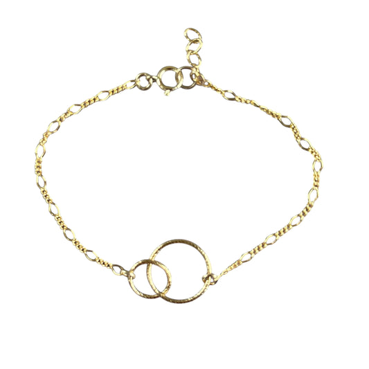 Interlocking Circle Bracelet (14K Gold Filled)