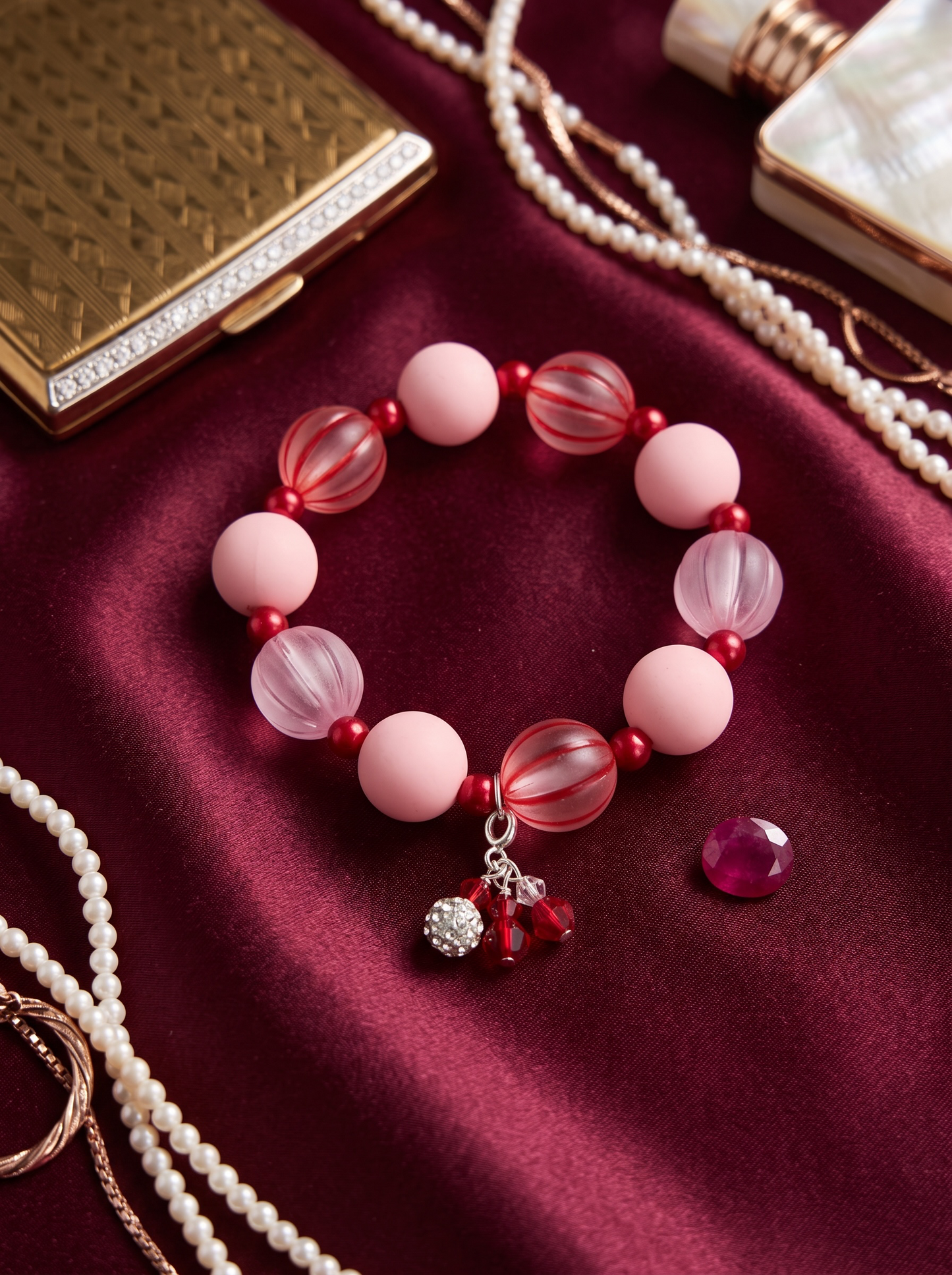 Strawberry Wine Bracelet