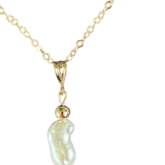 Keshi freshwater pearl necklace