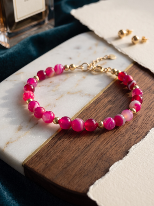 Raspberry Ripple Bracelet