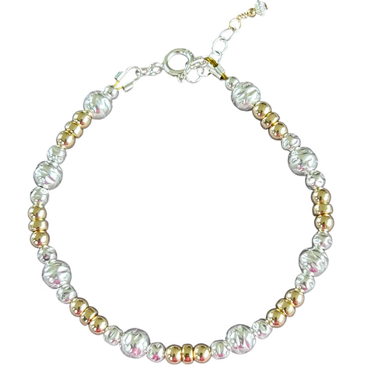 Mixed metal bracelet