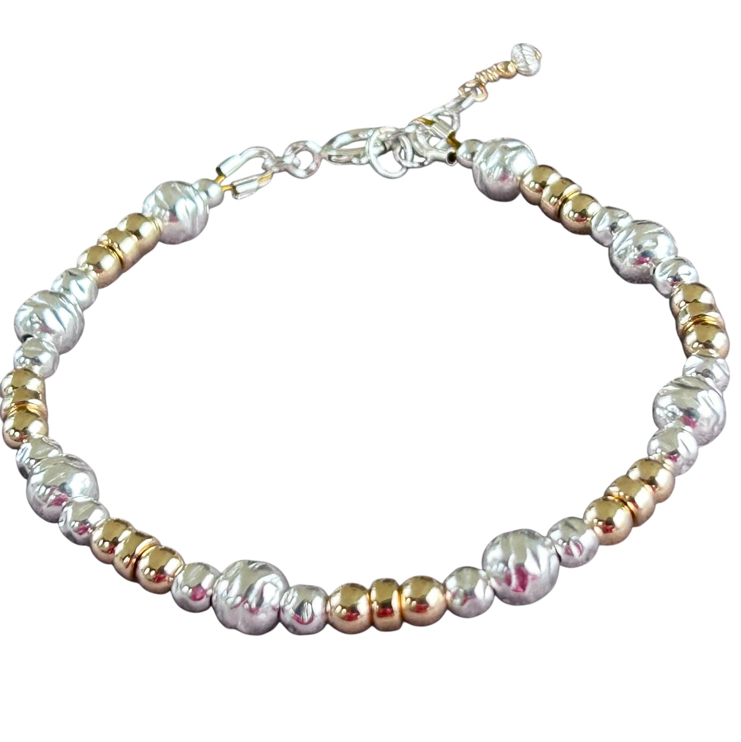 Mixed metal bracelet