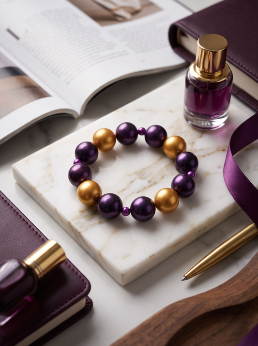 Gilded Plum Bracelet