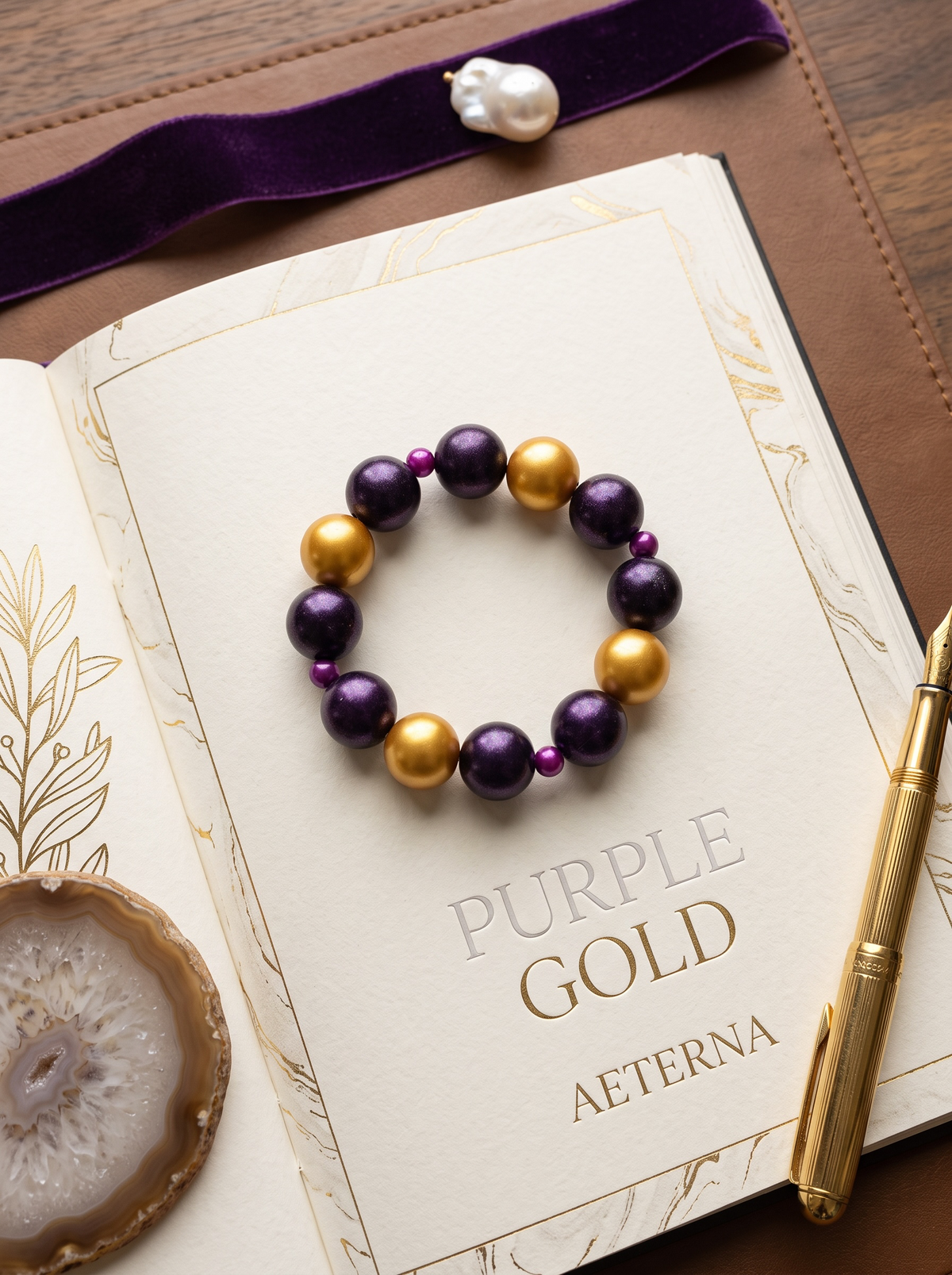 Gilded Plum Bracelet