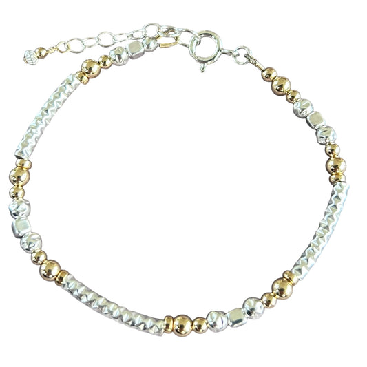 Trinity mixed metal bracelet