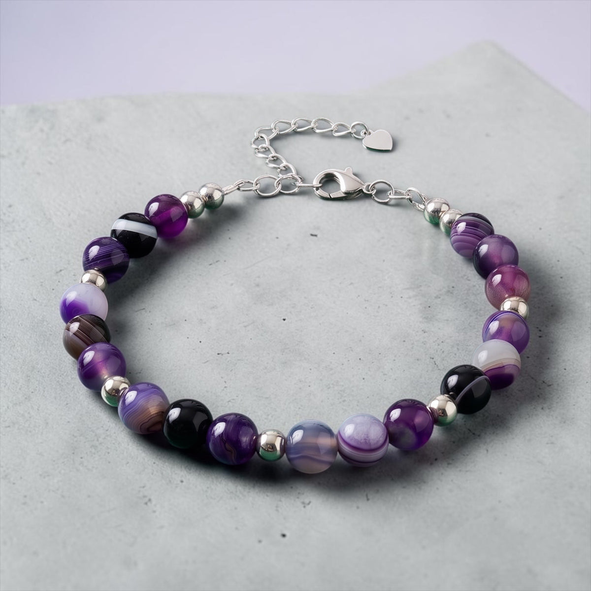 Purple Agate Bracelet