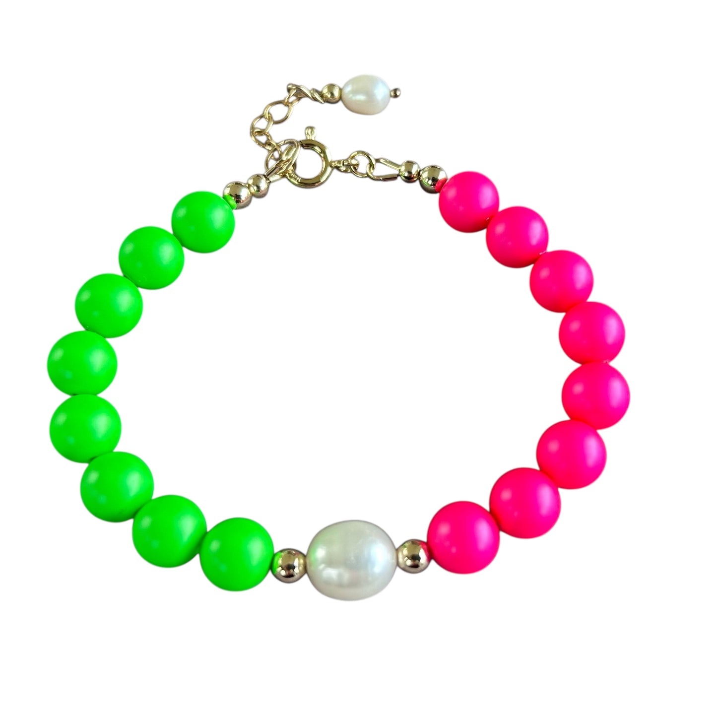 Neon watermelon bracelet