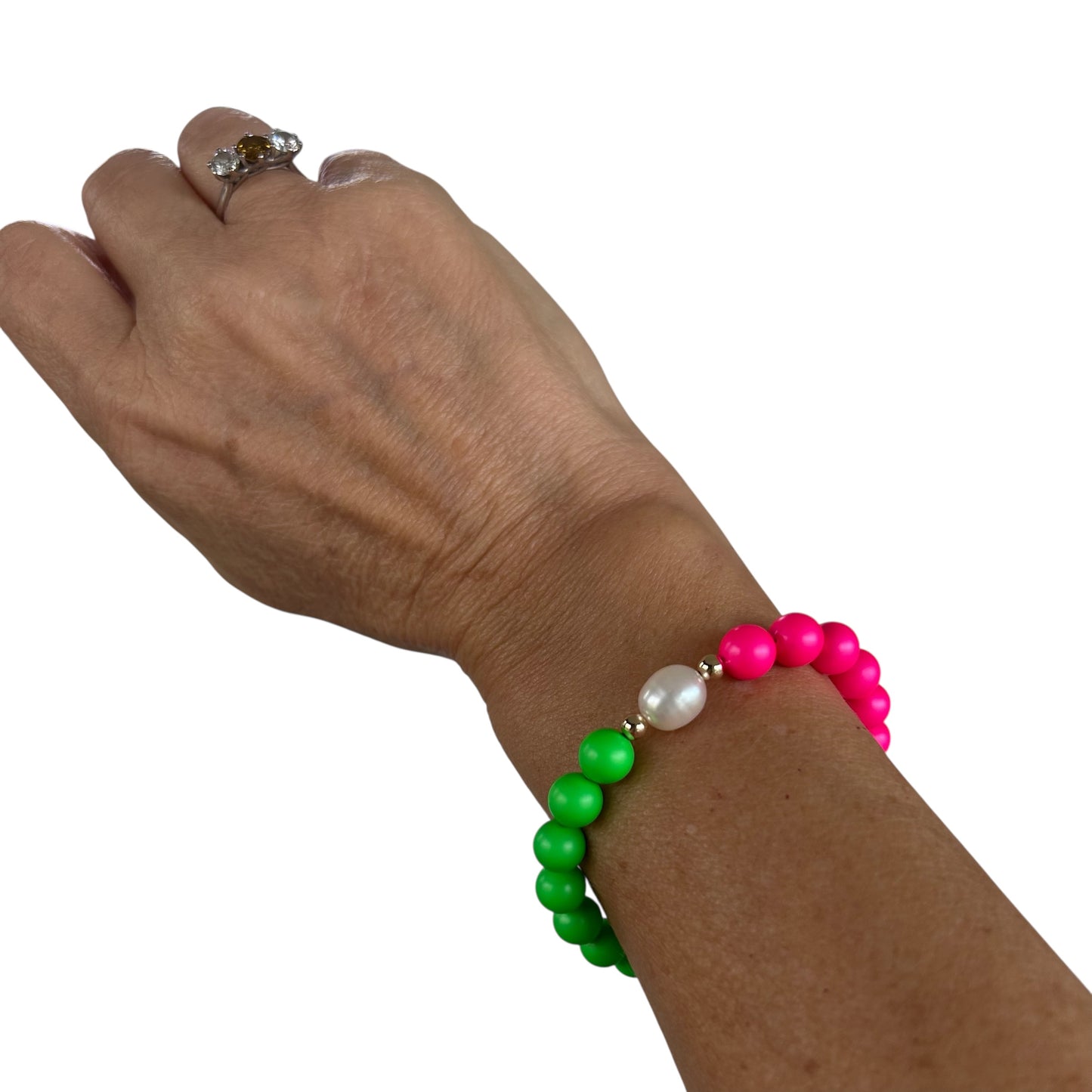 Neon watermelon bracelet