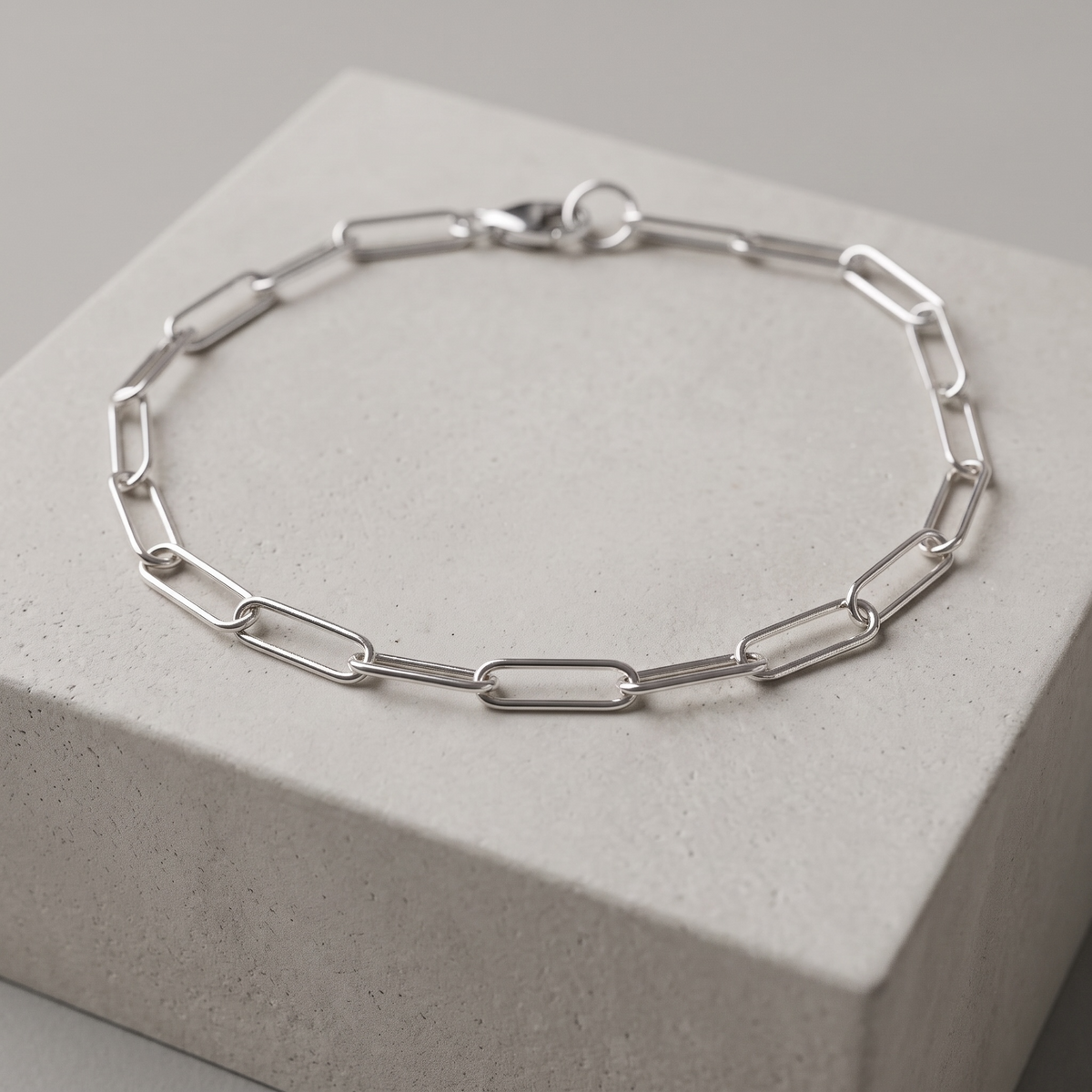 Paper Clip chain Bracelet