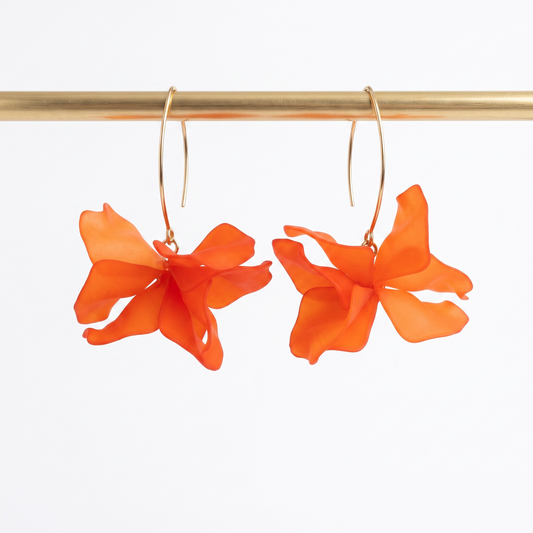 Tangerine Bloom Earrings