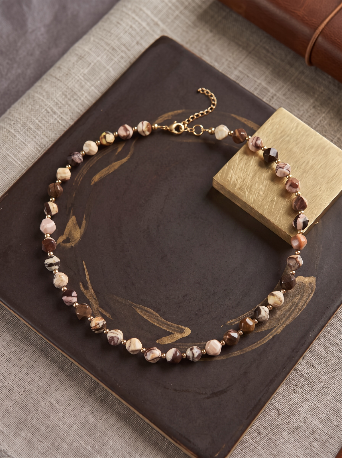 Dusky Rose Gemstone Necklace
