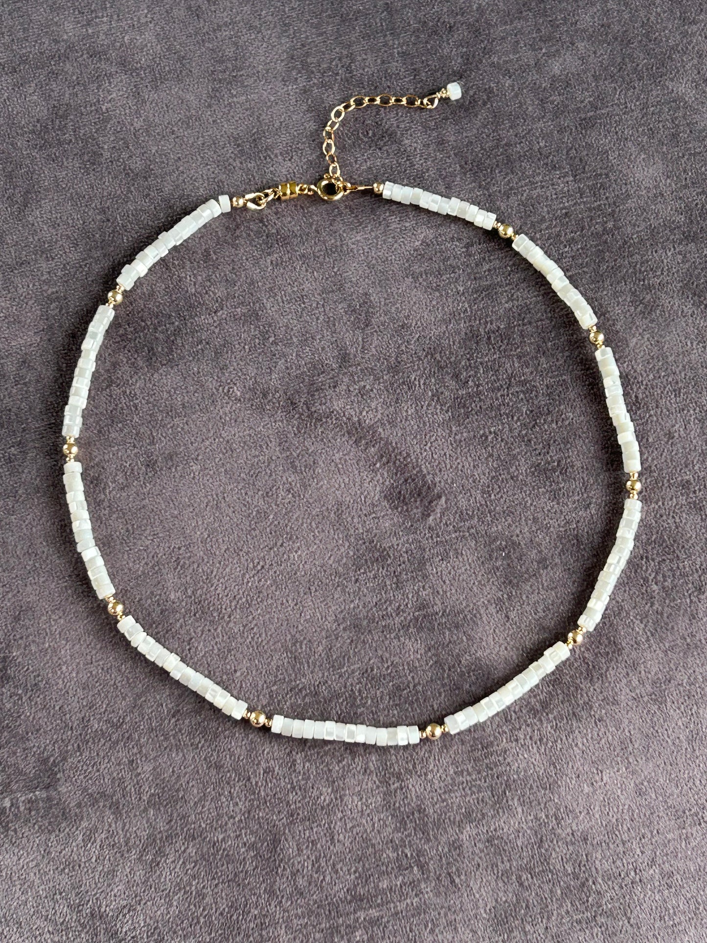Mother of Pearl beaded necklace