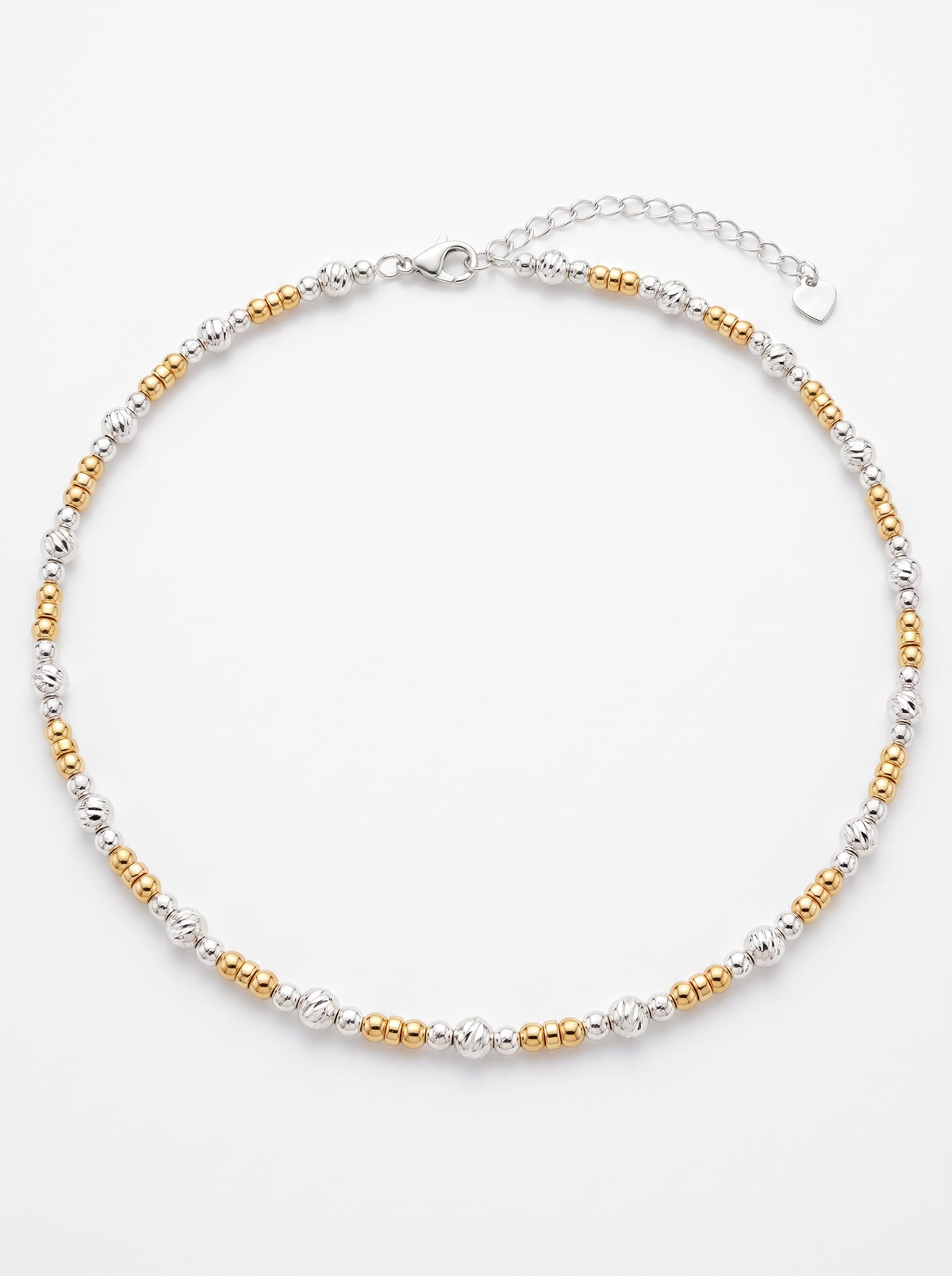 Hammered mixed metal necklace