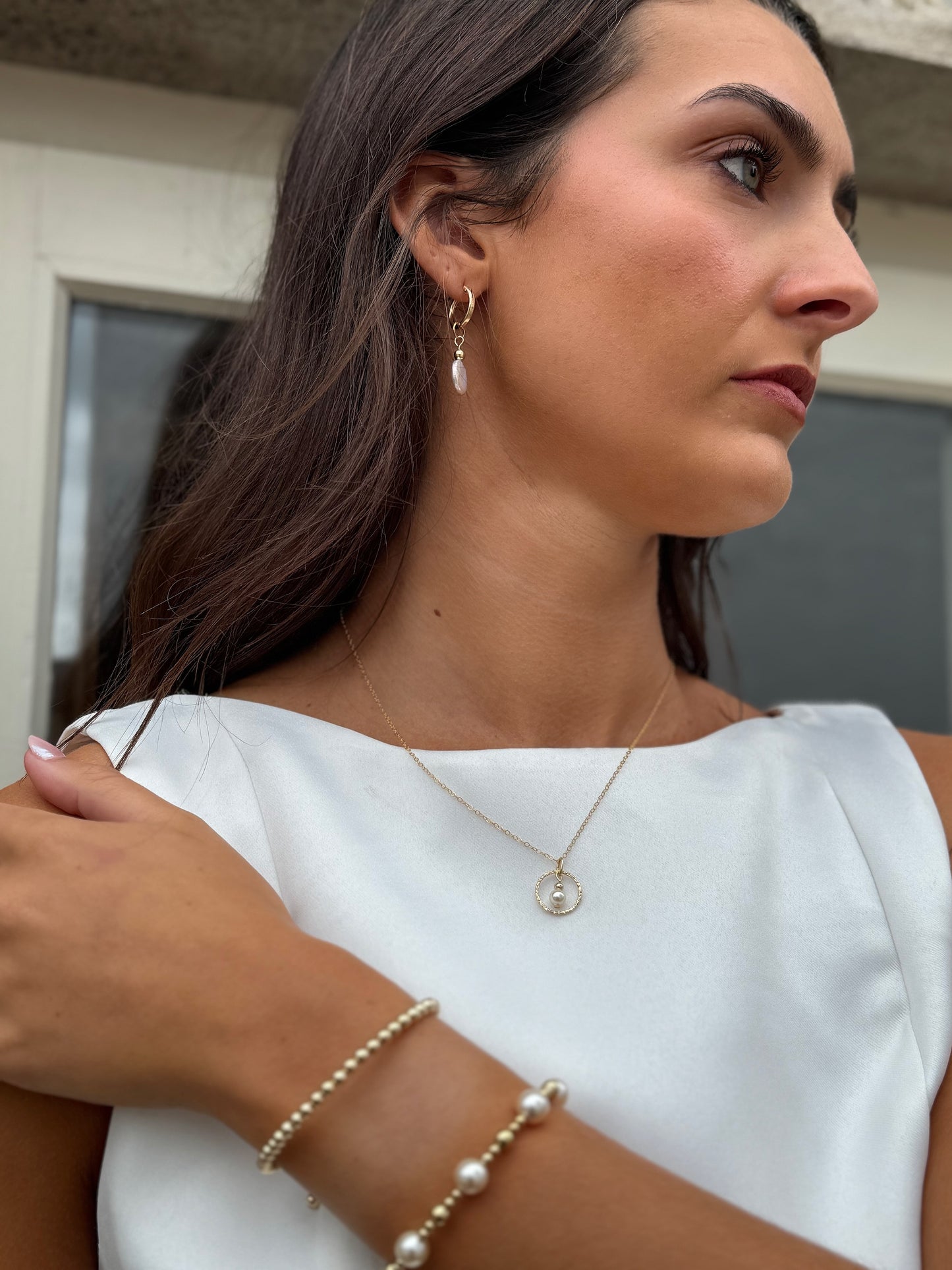 Swarovski Pearl Gold Filled Bracelet